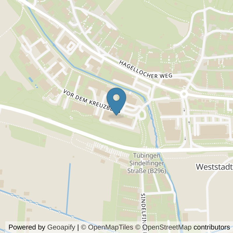Map: location of MC Shape Tübingen in Tübingen