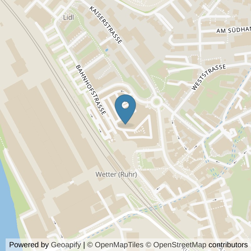 Map: location of MC Shape Wetter in Wetter (Ruhr)