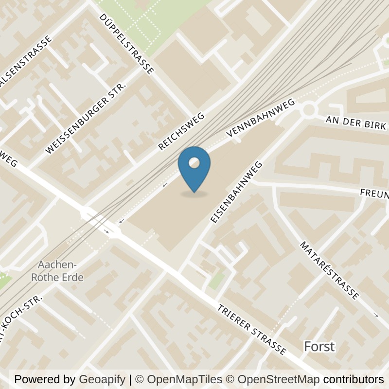 Map: location of McFIT Aachen-Nordost in Aachen