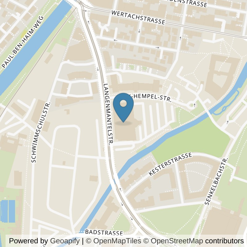 Map: location of McFIT Augsburg-Innenstadt in Augsburg