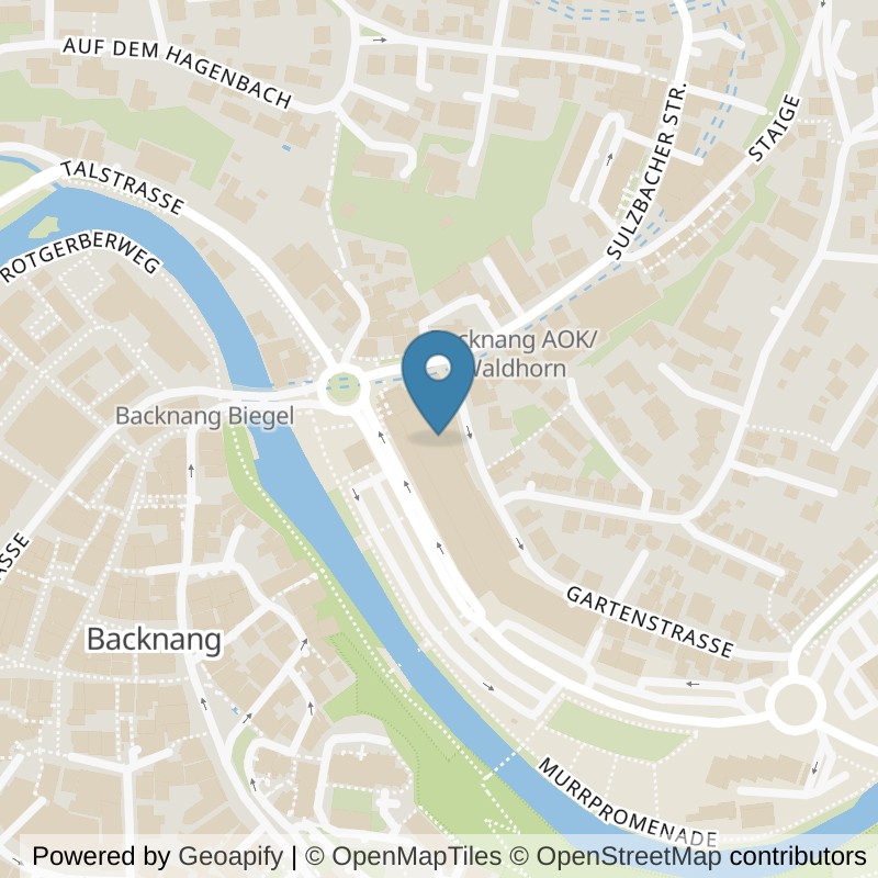 Map: location of McFIT Backnang in Backnang