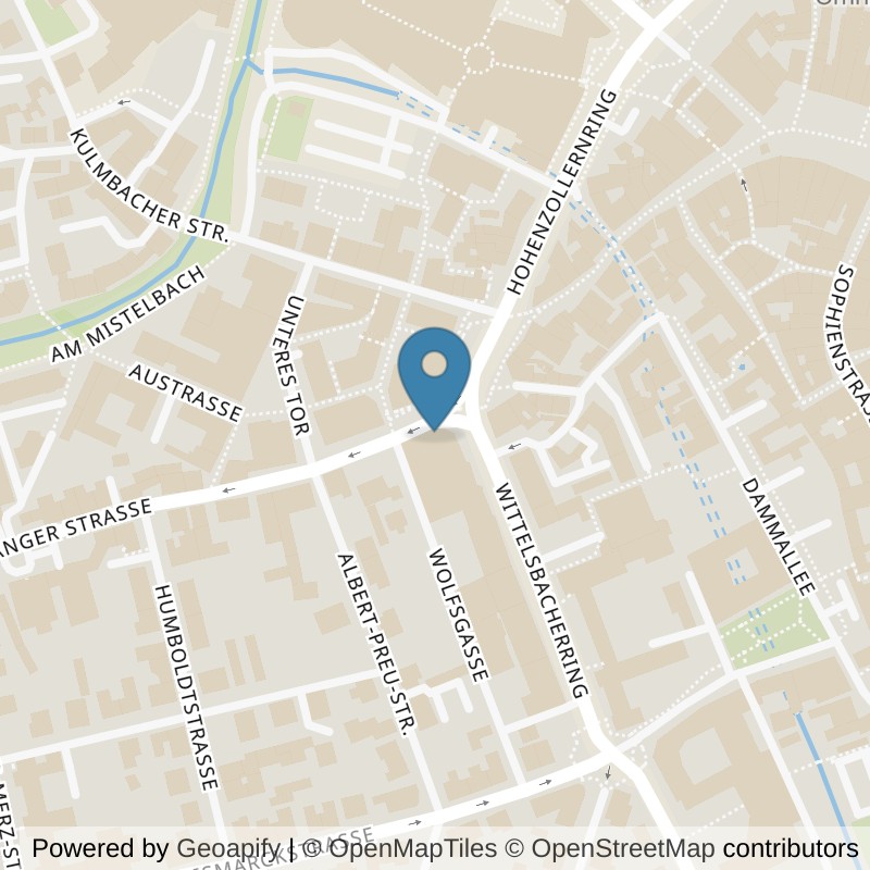 Map: location of McFIT Bayreuth in Bayreuth