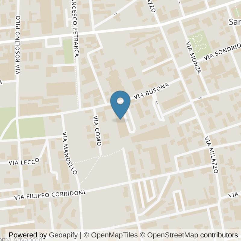 Map: location of McFIT Busto Arsizio in Busto Arsizio