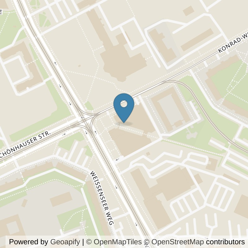 Map: location of McFIT Berlin-Hohenschönhausen in Berlin