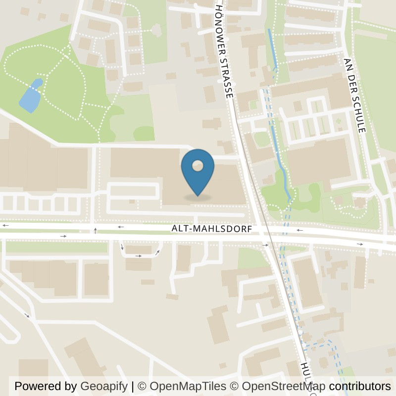 Map: location of McFIT Berlin-Mahlsdorf in Berlin