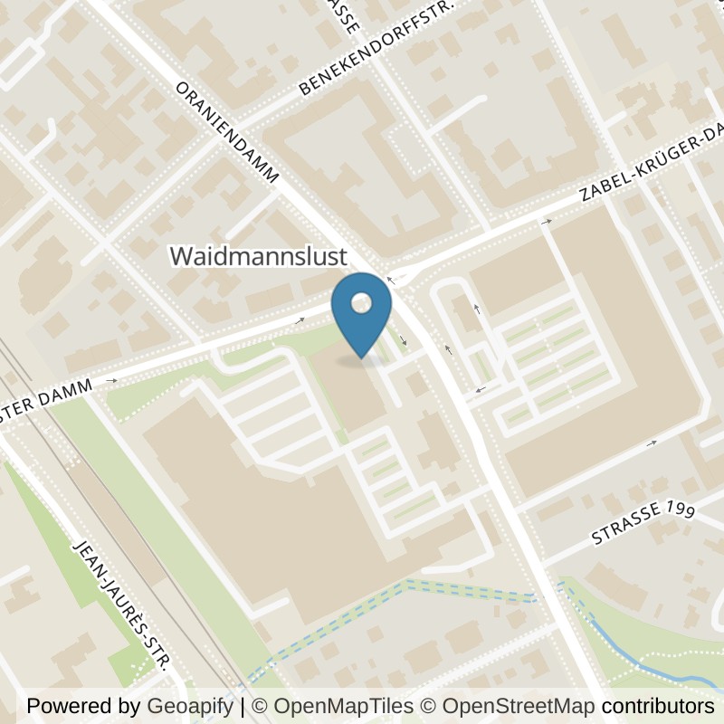 Map: location of McFIT Berlin-Reinickendorf in Berlin