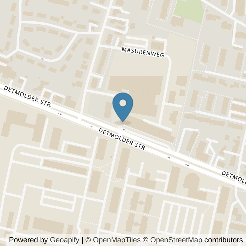 Map: location of McFIT Bielefeld-Stieghorst in Bielefeld