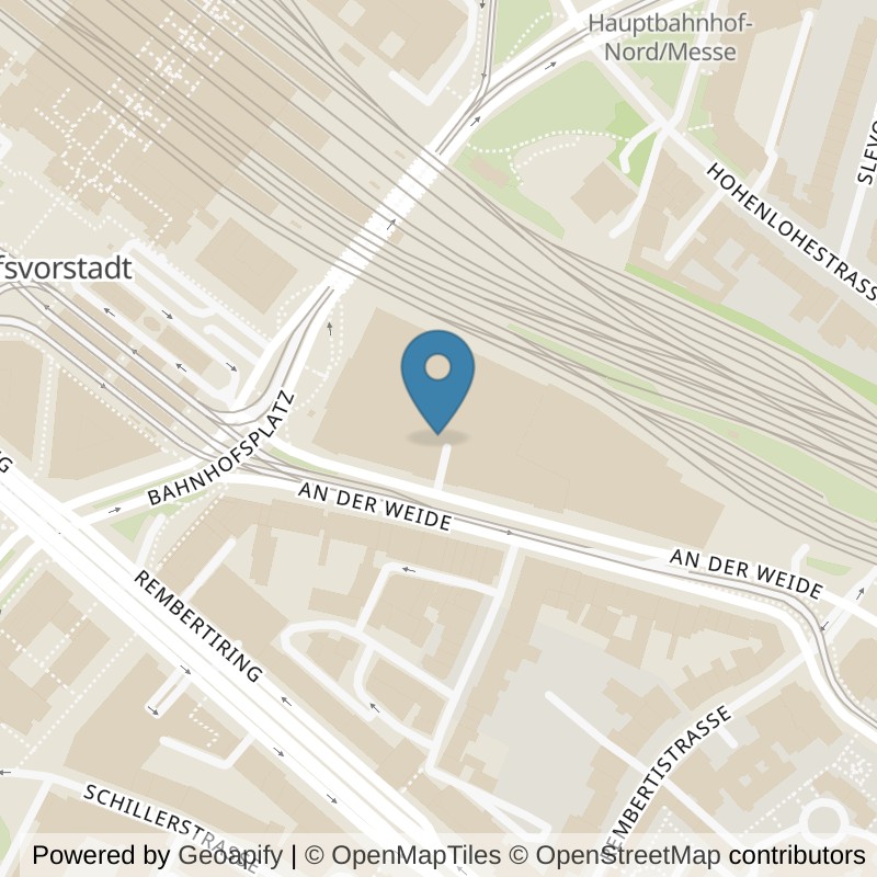Map: location of McFIT Bremen-Bahnhofsvorstadt in Bremen