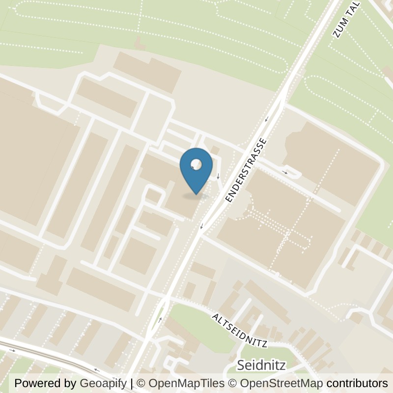Map: location of McFIT Dresden-Seidnitz in Dresden