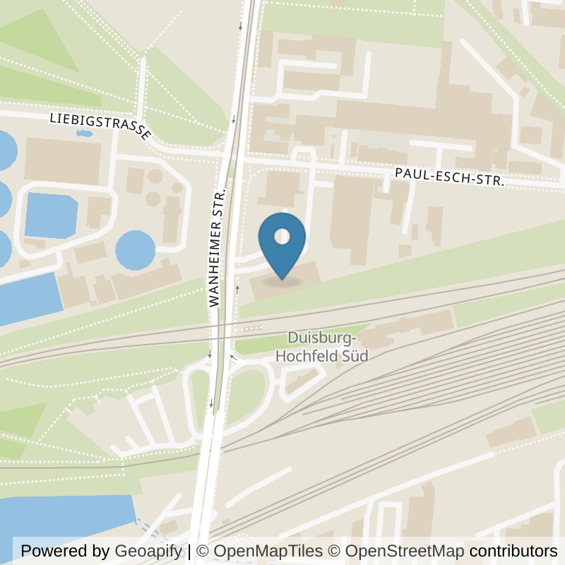 Map: location of McFIT Duisburg-Wanheimerort in Duisburg