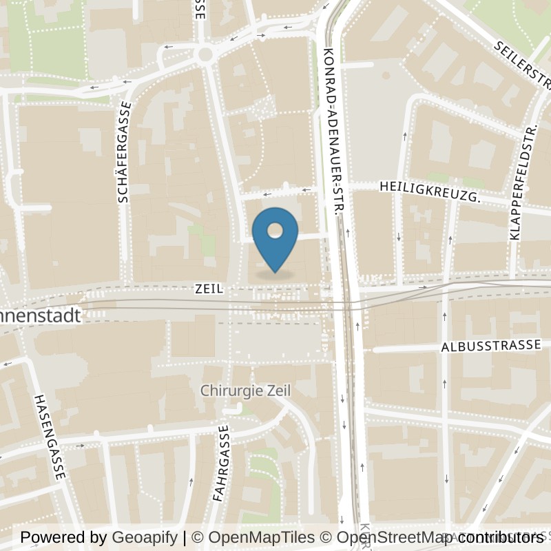 Map: location of McFIT Frankfurt-Innenstadt in Frankfurt am Main