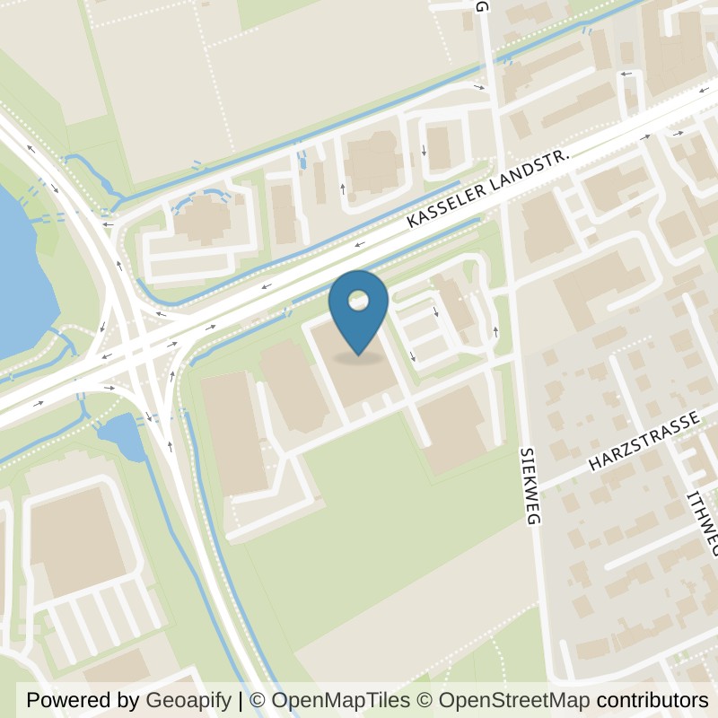 Map: location of McFIT Göttingen in Göttingen