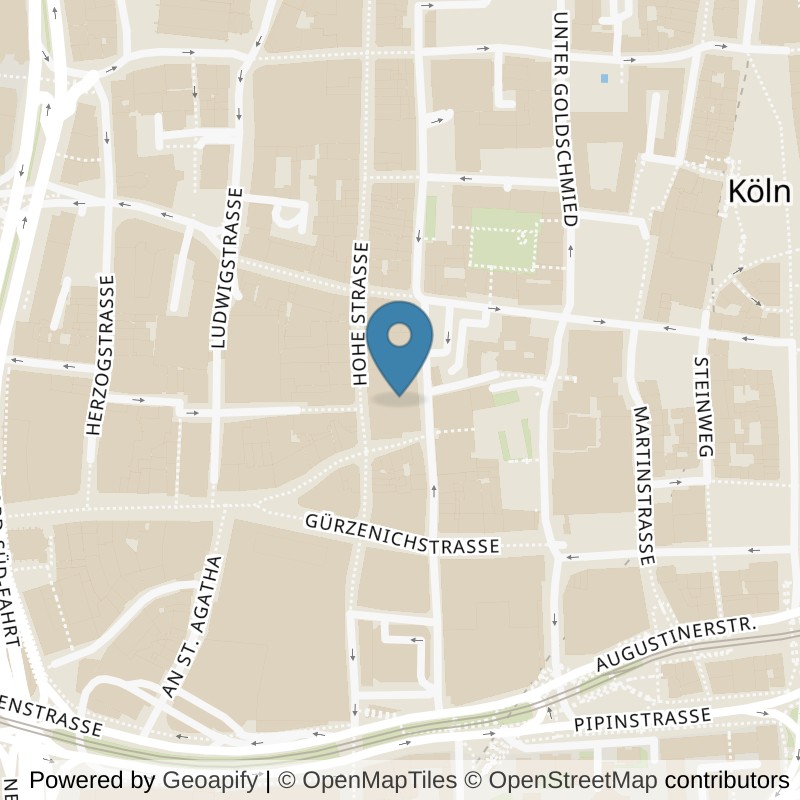 Map: location of McFIT Köln-Altstadt in Köln