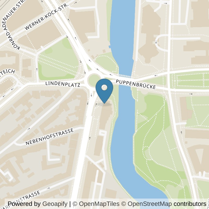 Map: location of McFIT Lübeck-St-Lorenz-Süd in Lübeck