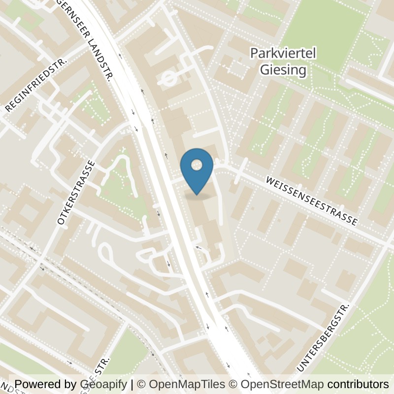 Map: location of McFIT München-Obergiesing in München