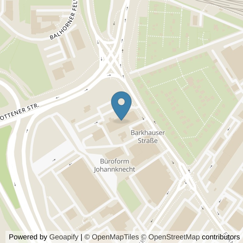 Map: location of McFIT Paderborn in Paderborn
