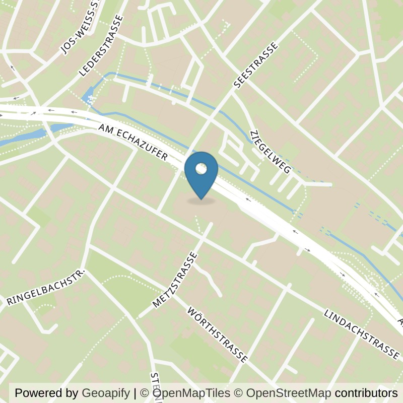 Map: location of McFIT Reutlingen in Reutlingen