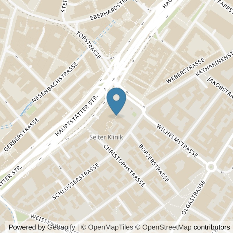 Map: location of McFIT Stuttgart-Mitte in Stuttgart