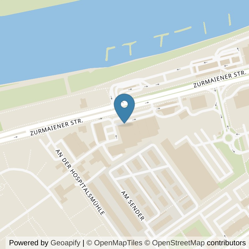 Map: location of McFIT Trier in Trier