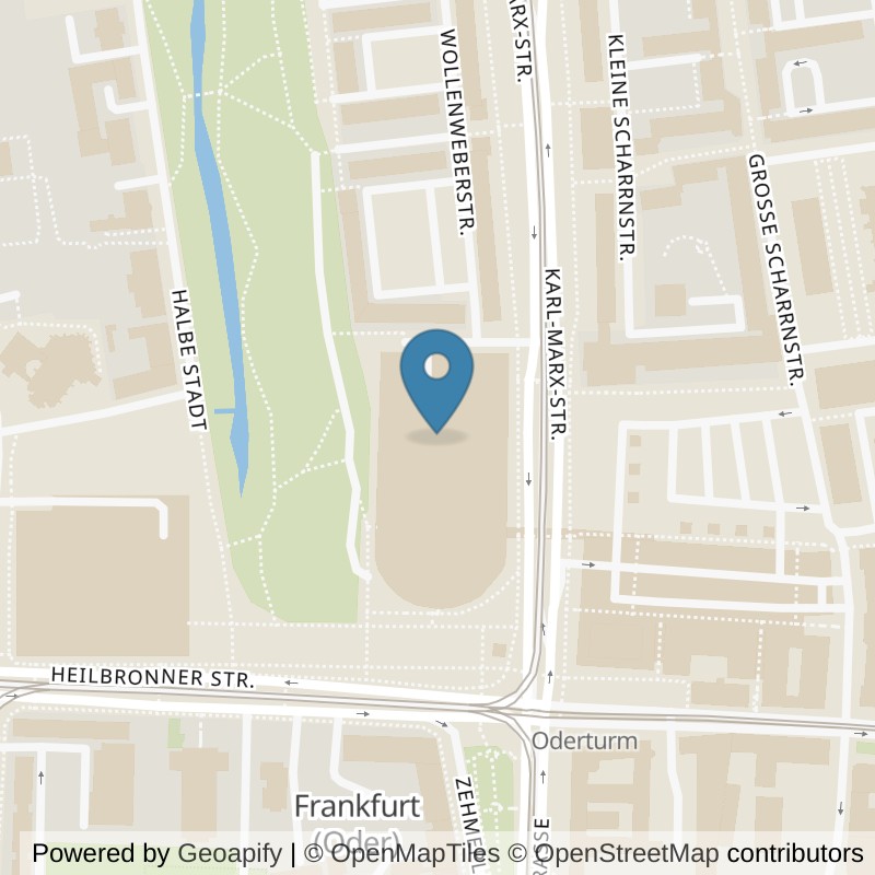 Map: location of McFIT Frankfurt an der Oder in Frankfurt (Oder)