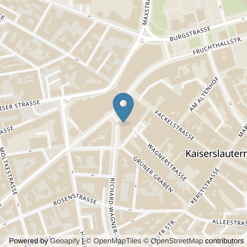 Map: location of McFIT Kaiserslautern-Innenstadt in Kaiserslautern
