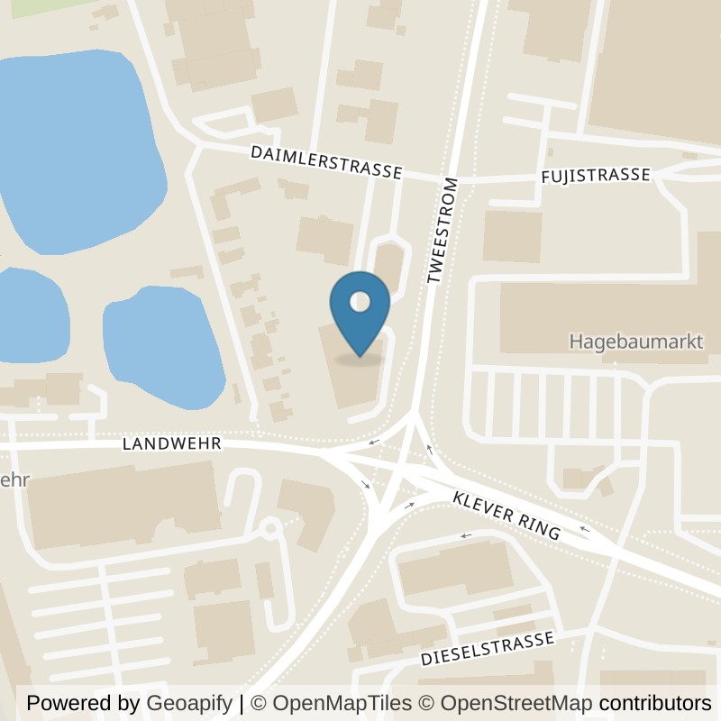 Map: location of McFIT Kleve in Kleve
