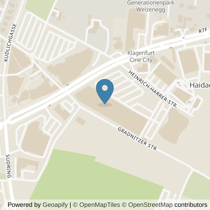 Map: location of McFIT Klagenfurt in Klagenfurt am Wörthersee