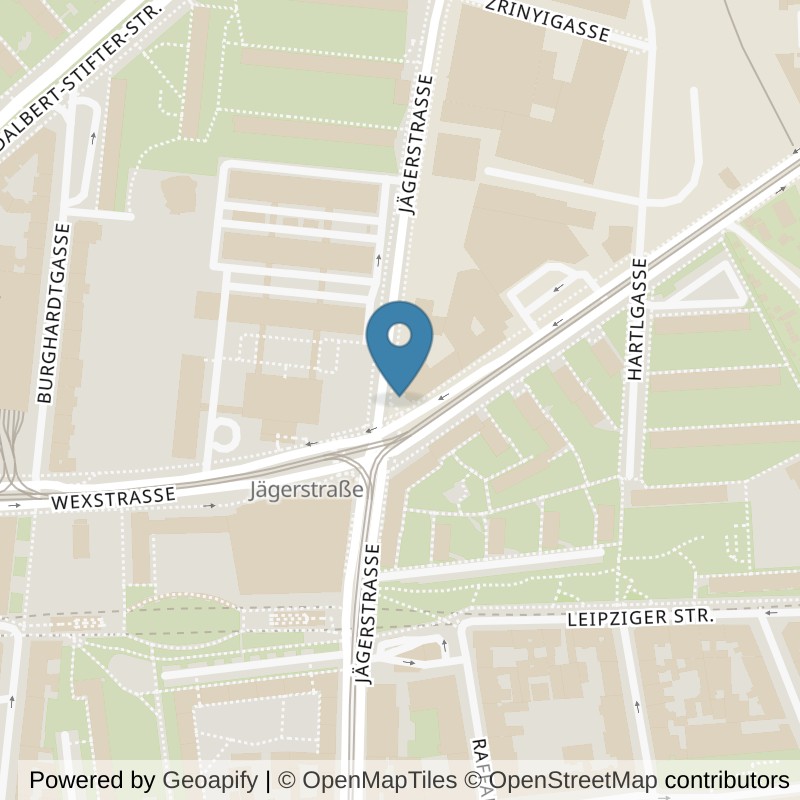 Map: location of McFIT Wien Jägerstraße in Wien