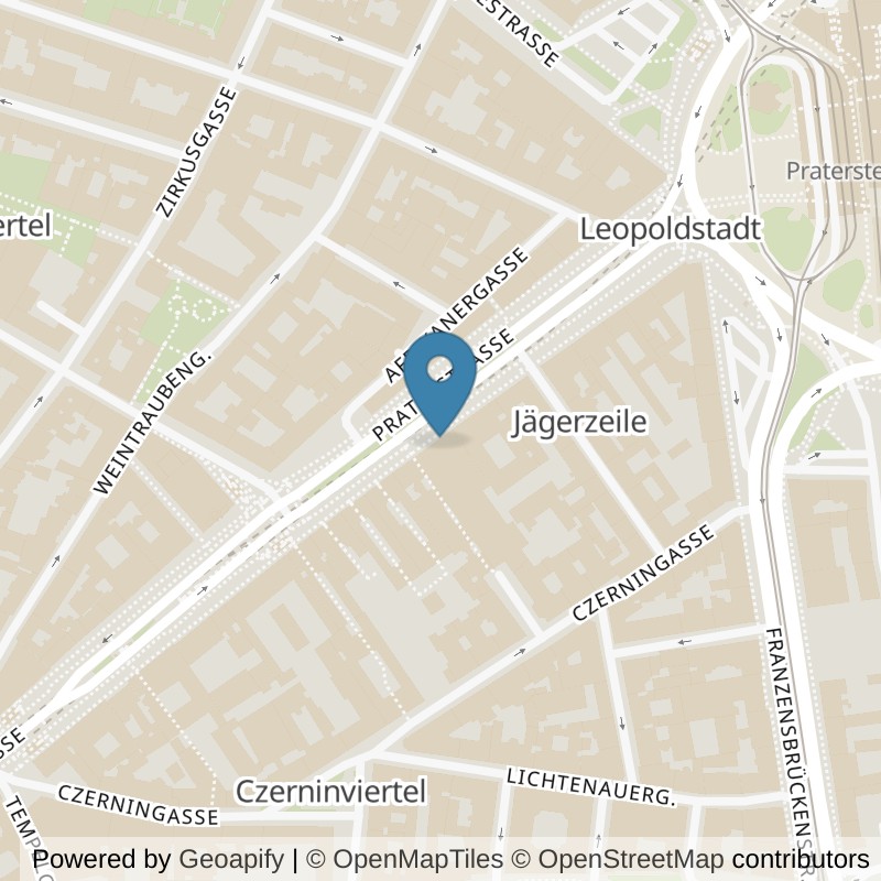 Map: location of McFIT Wien-Leopoldstadt in Wien