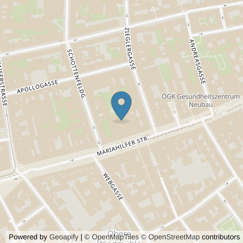 Map: location of McFIT Wien-Neubau in Wien