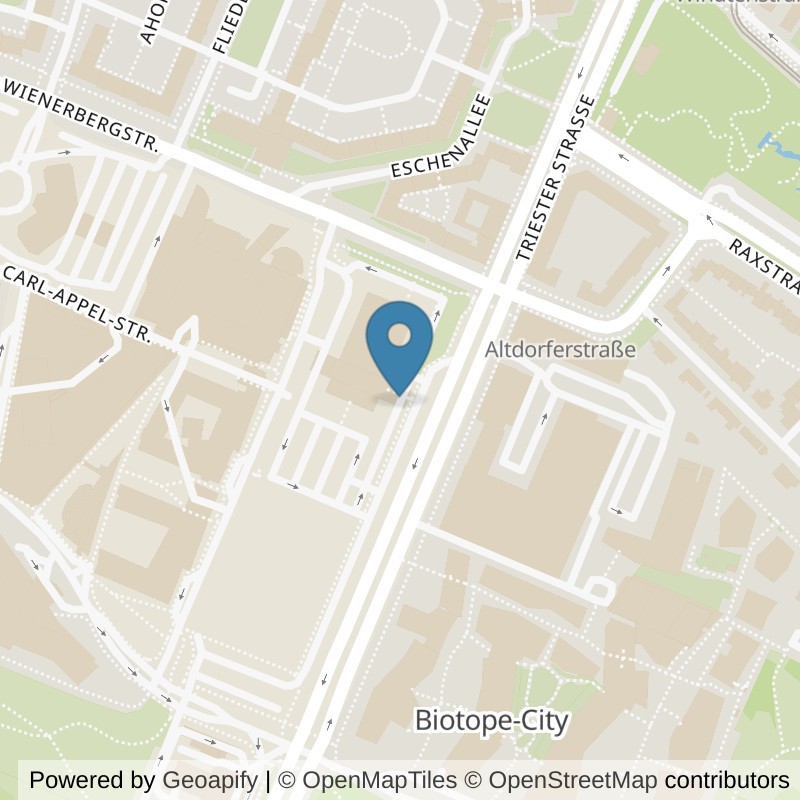Map: location of McFIT Wien-Wienerberg in Wien