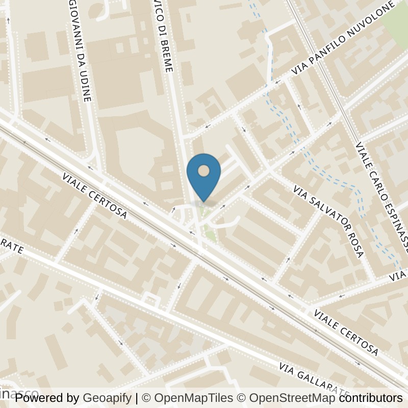 Map: location of McFIT Milano Certosa in Milano
