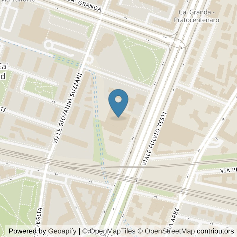 Map: location of McFIT Milano Testi in Milano