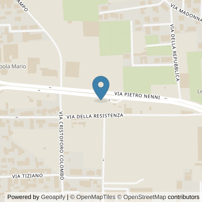 Map: location of McFIT Napoli Mugnano in Mugnano di Napoli NA