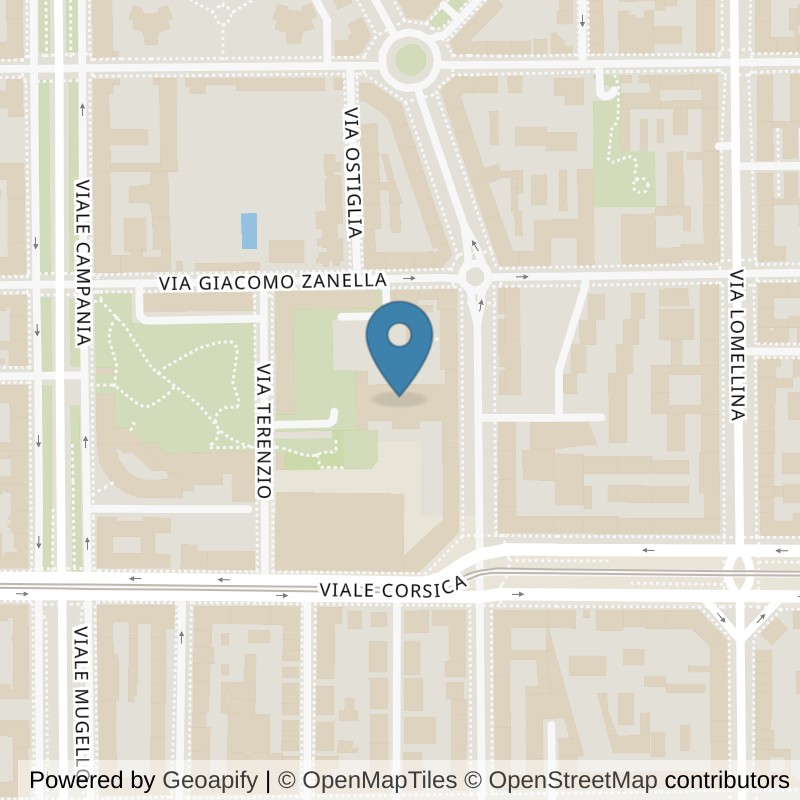 Map: location of McFIT Milano Città Studi in Milano