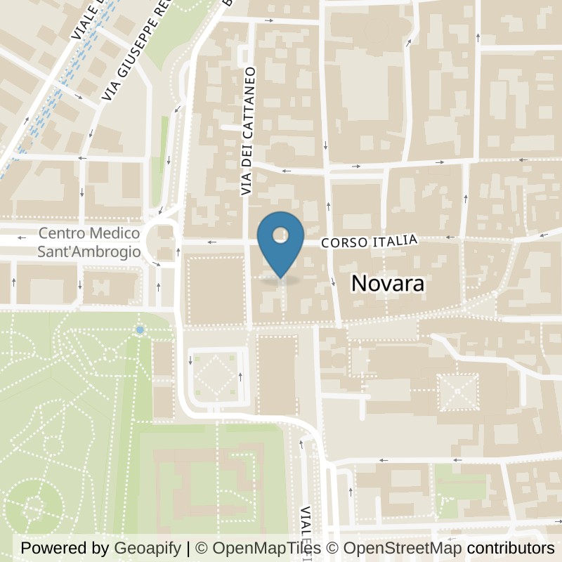 Map: location of McFIT Novara in Novara