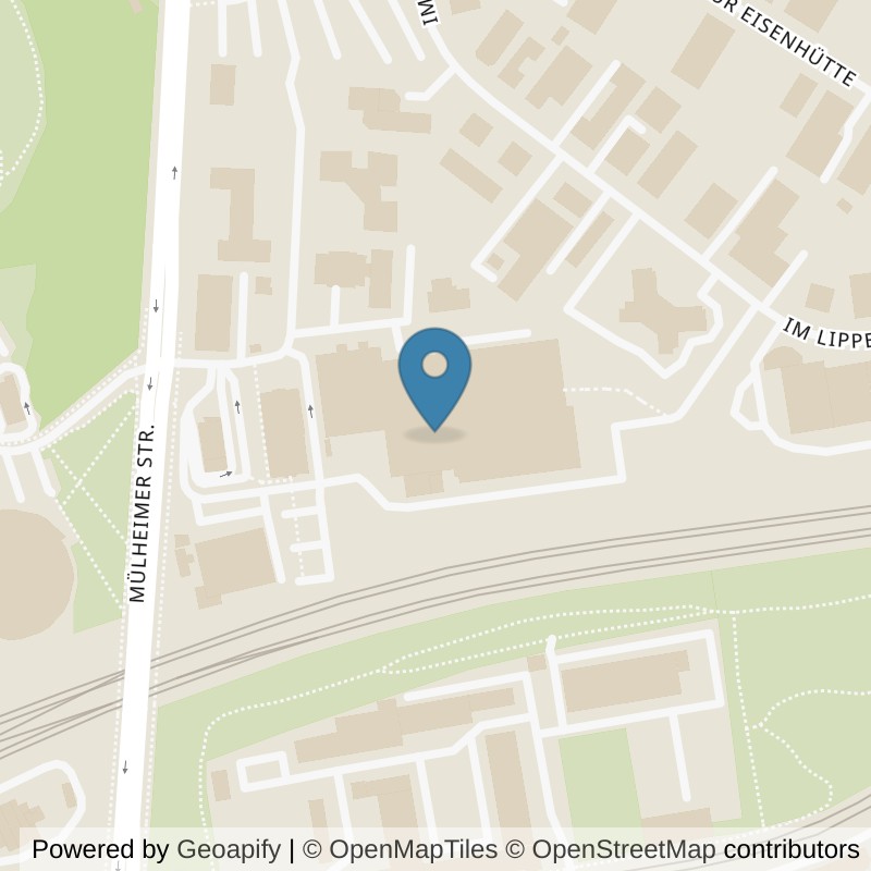 Map: location of McFIT Oberhausen in Oberhausen