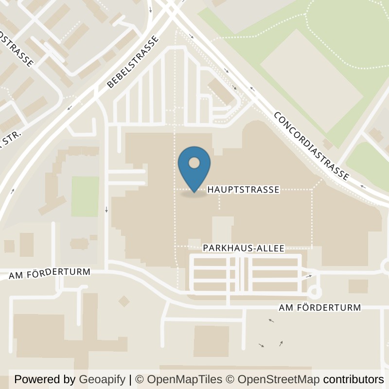 Map: location of McFIT Oberhausen-Altstadt in Oberhausen