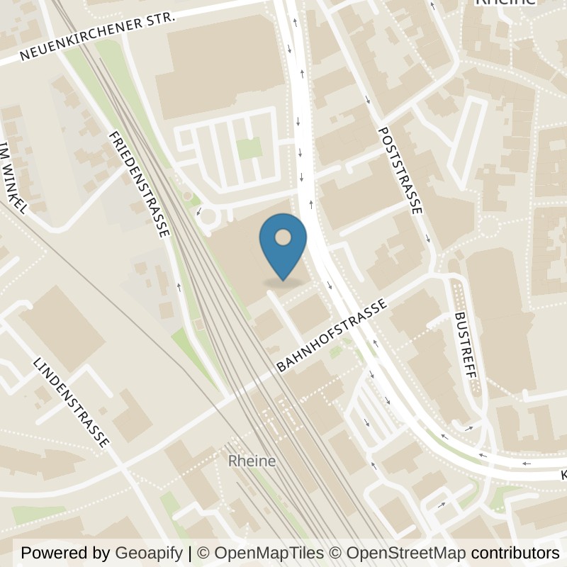Map: location of McFIT Rheine in Rheine