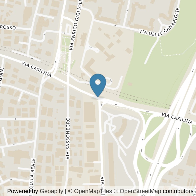 Map: location of McFIT Roma Casilina in Roma