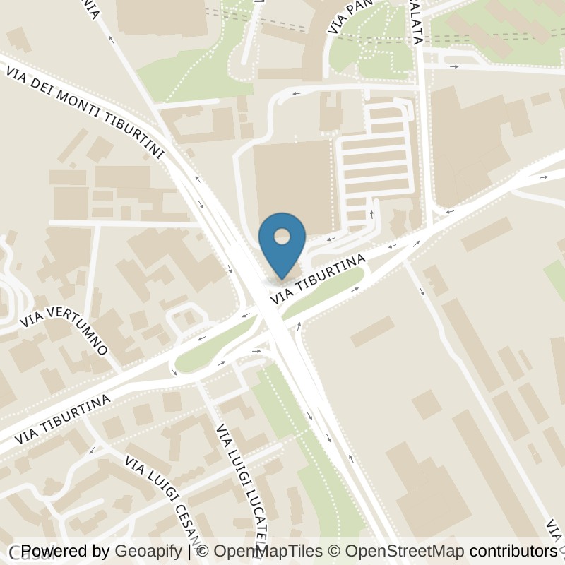 Map: location of McFIT Roma Tiburtina in Roma