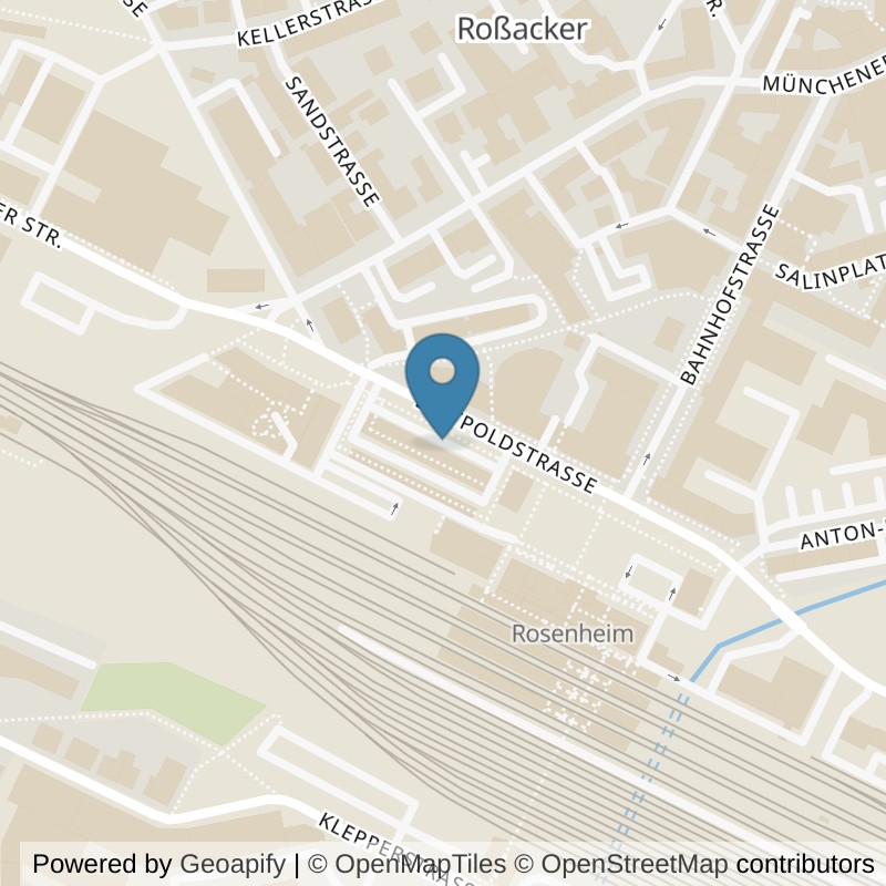 Map: location of McFIT Rosenheim in Rosenheim