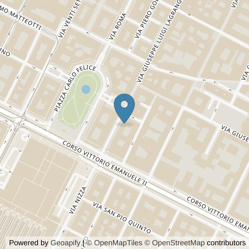 Map: location of McFIT Torino Lagrange in Torino