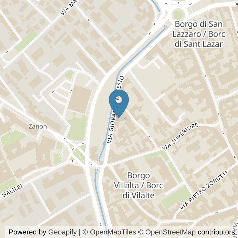 Map: location of McFIT Udine Micesio in Udine