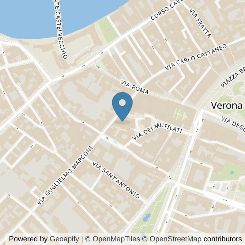 Map: location of McFIT Verona Centro in Verona