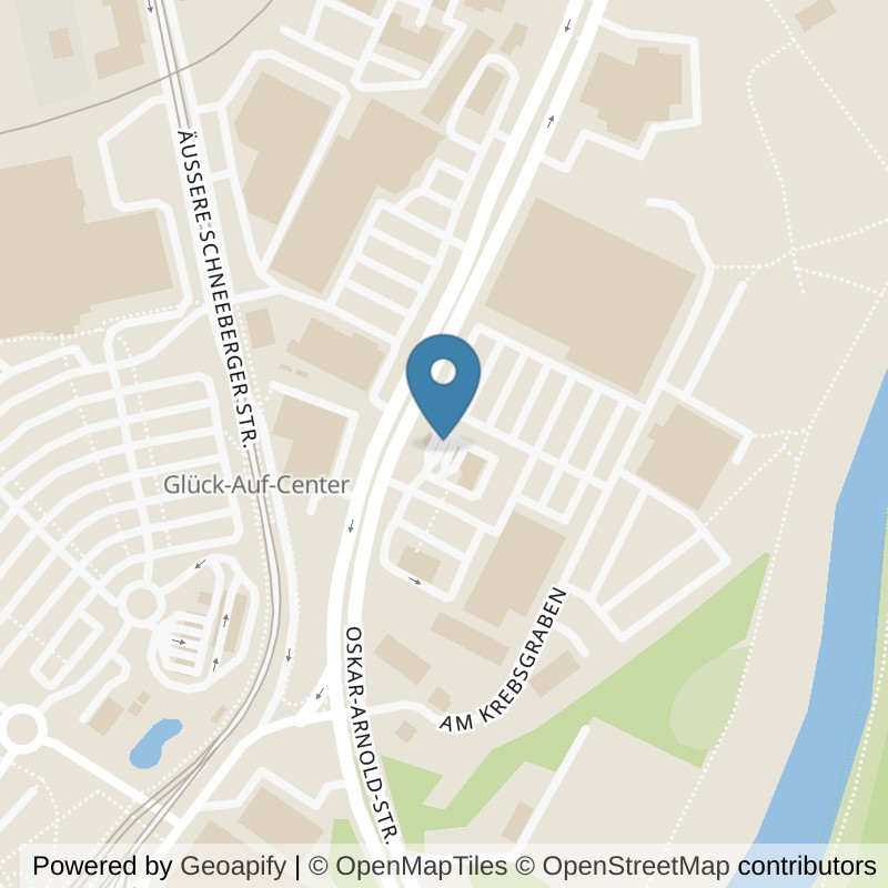 Map: location of McFIT Zwickau in Zwickau