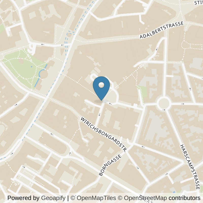 Map: location of MedAix Training Aachen Elisengalerie in Aachen