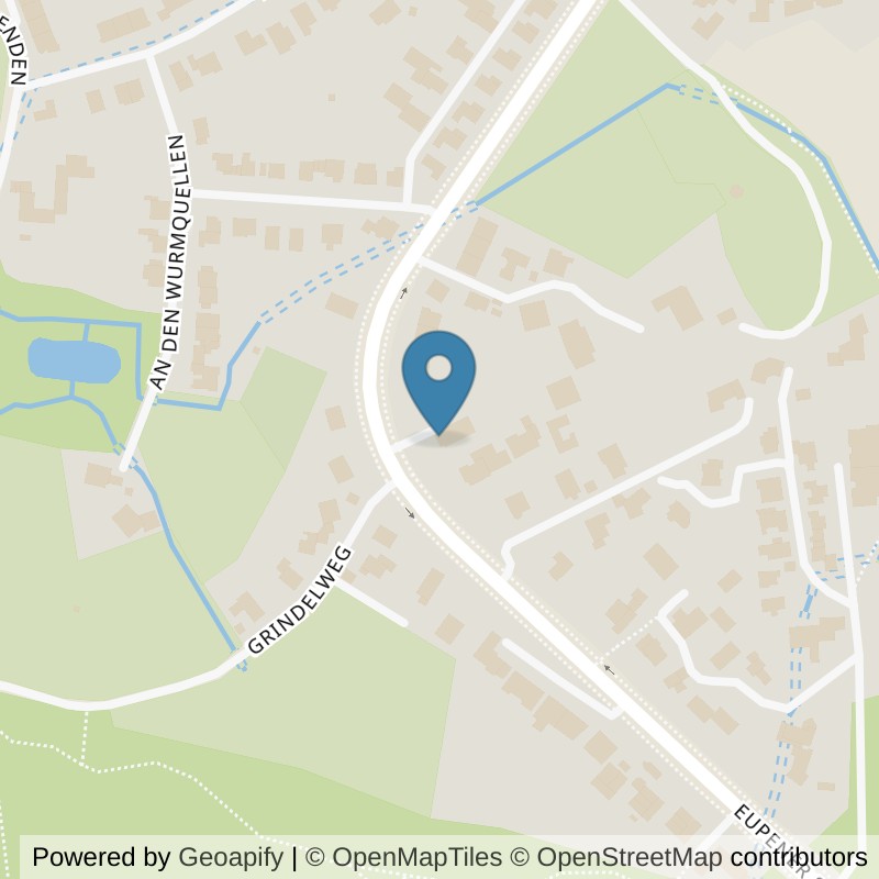 Map: location of MedAix Training Aachen Eupener Straße in Aachen