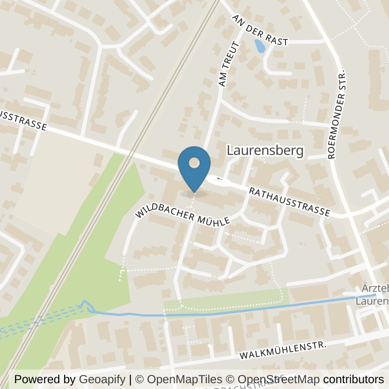 Map: location of MedAix Training Aachen Laurensberg in Aachen
