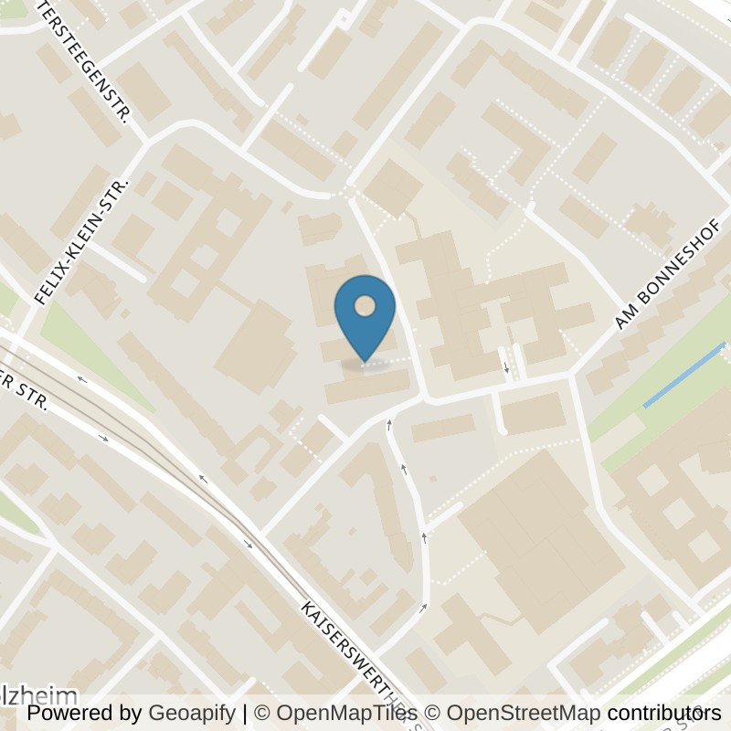 Map: location of MedAix Training Düsseldorf Golzheim in Düsseldorf